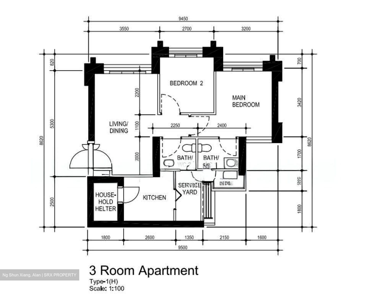 Blk 37 Skyresidence @ Dawson (Queenstown), HDB 3 Rooms #638191471